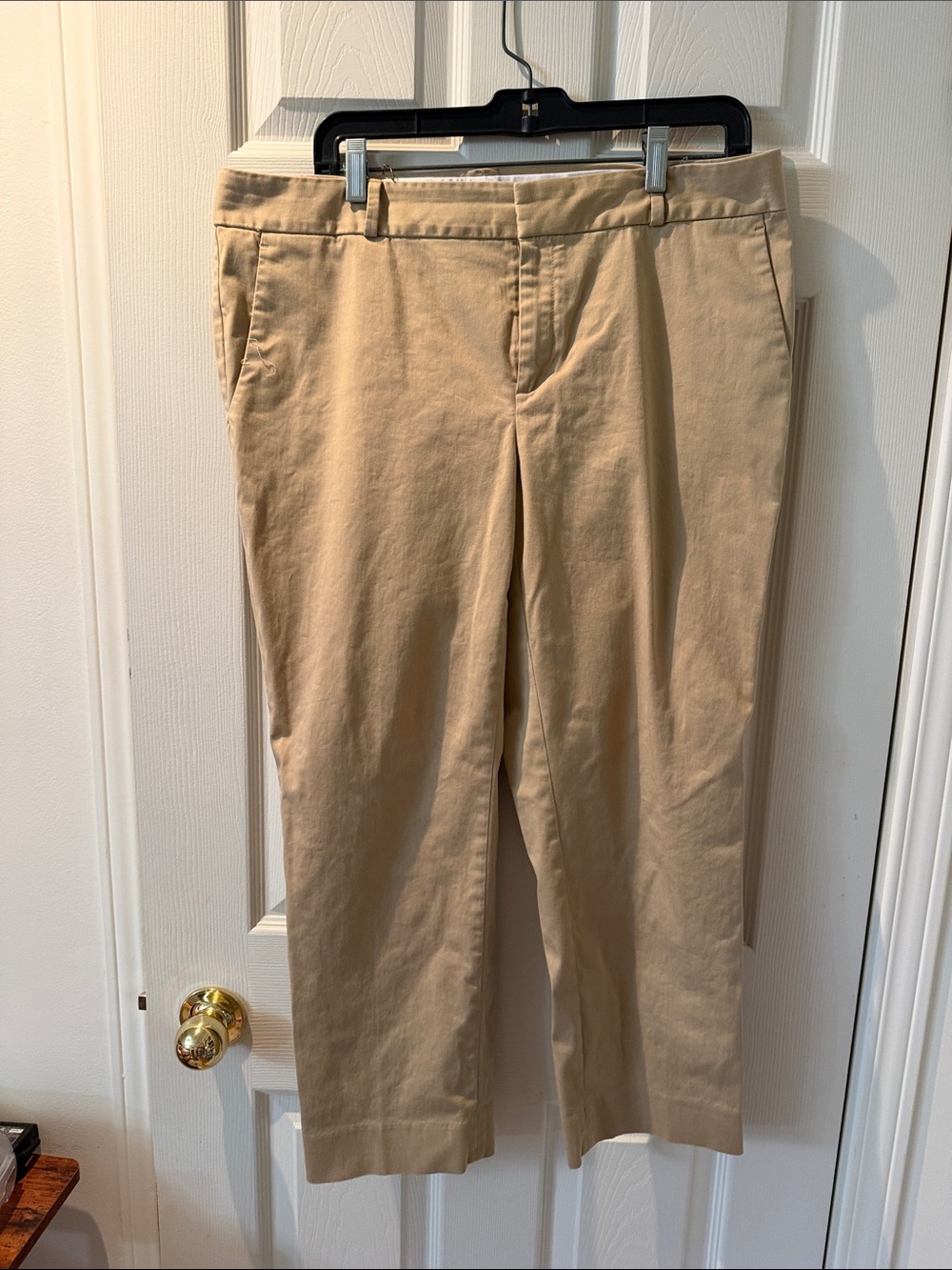 Banana Republic Women's Tan Straight-Leg Trousers